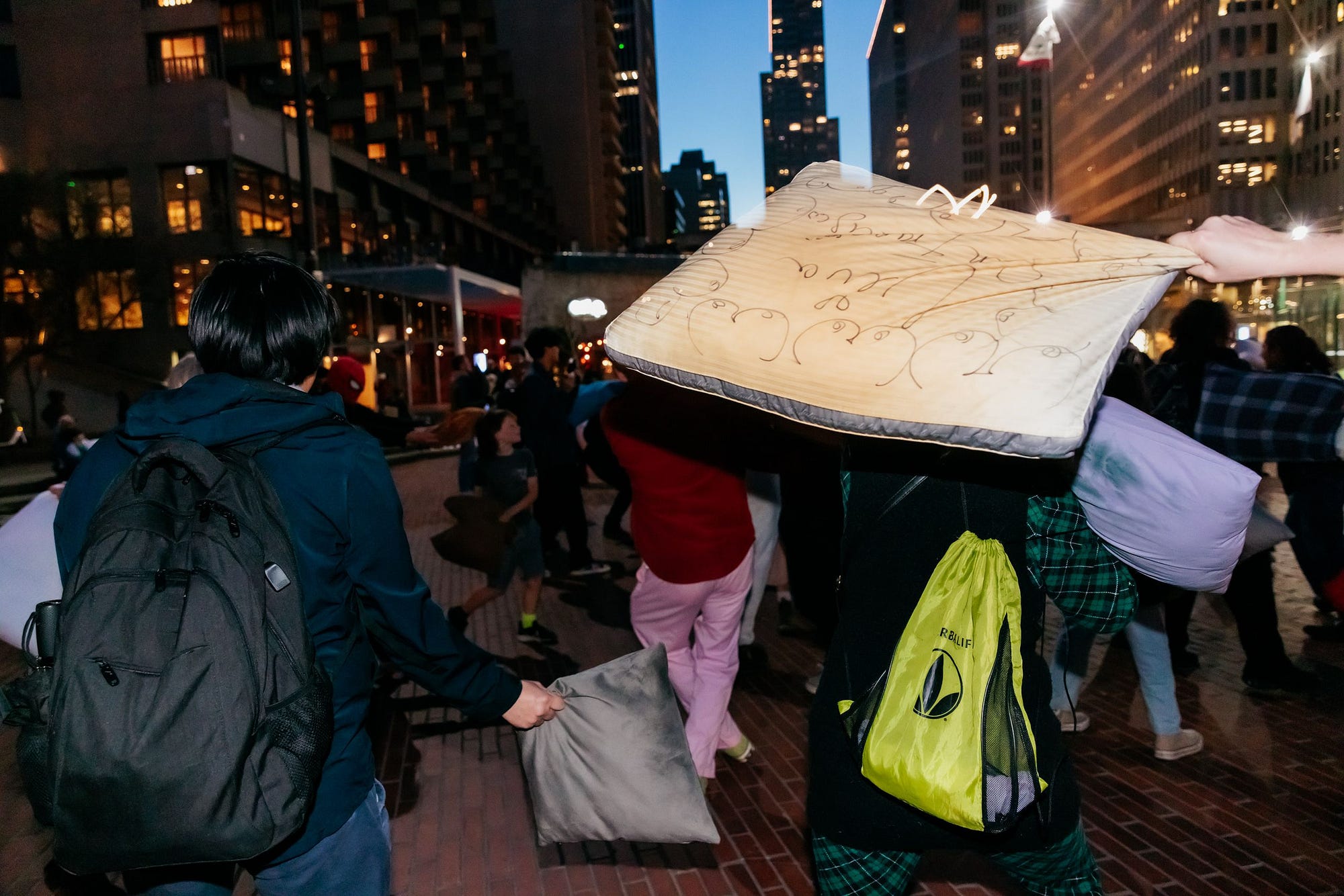 The boop that conquered San Francisco’s Valentine’s Day pillow fight