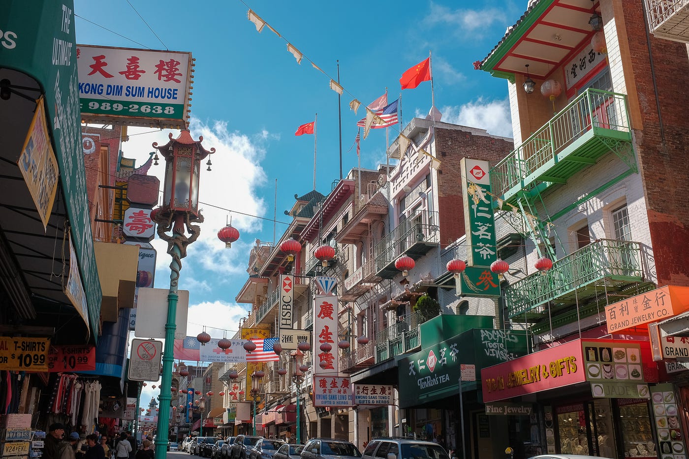 A street in Chinatown.