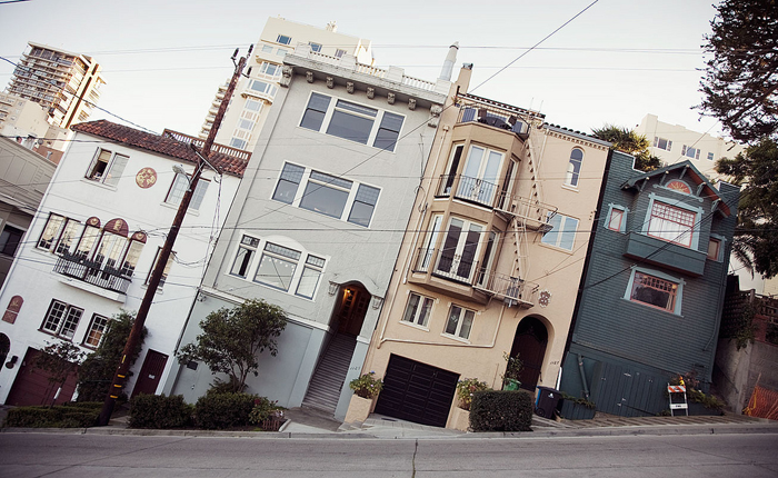 Tilted SF: Flat Streets, Tipsy Houses