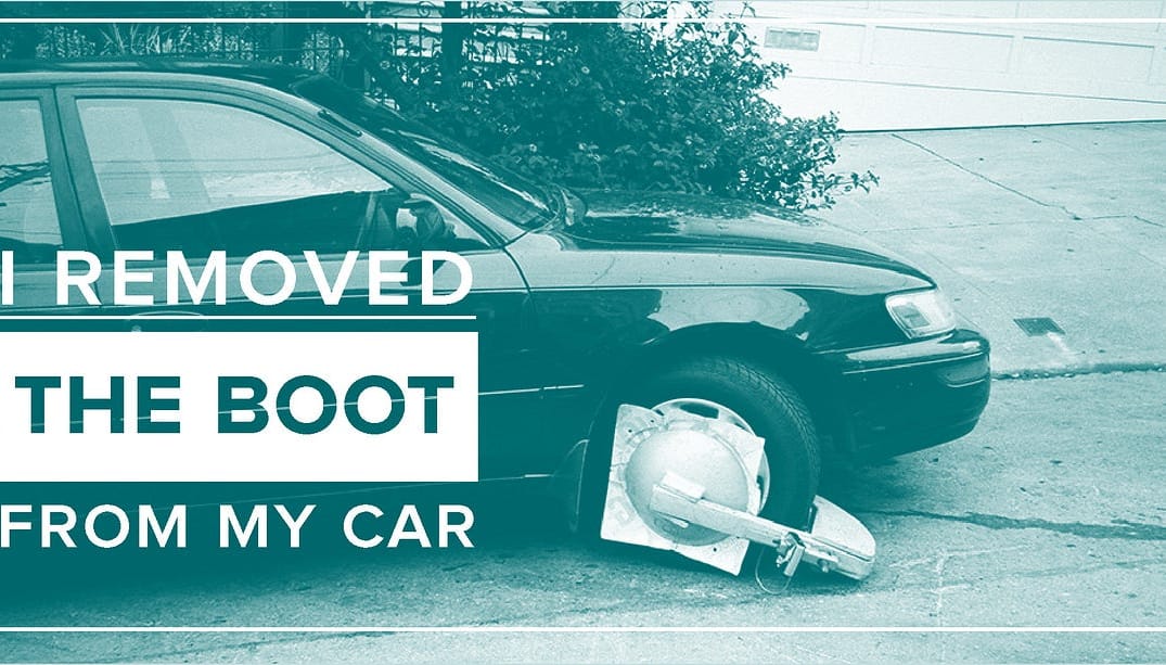 I Removed the Boot from My Car
