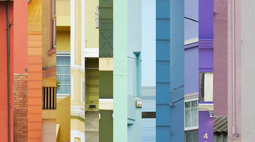 SF Houses Collaged into a Rainbow — The Bold Italic — San Francisco