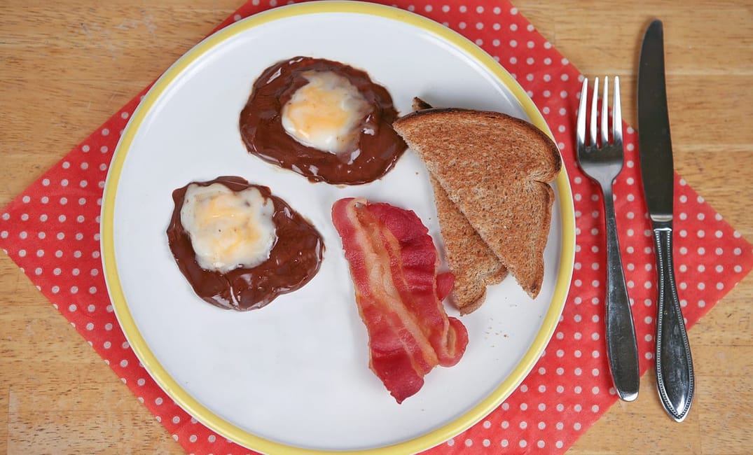 Fun Recipe Twist! Replace Boring, Regular Eggs with Cadbury Creme Eggs!