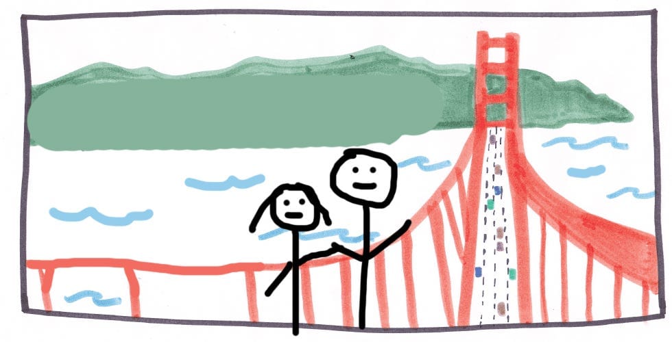 Engagement Photos from the Top of the Golden Gate Bridge — The Bold Italic — San Francisco