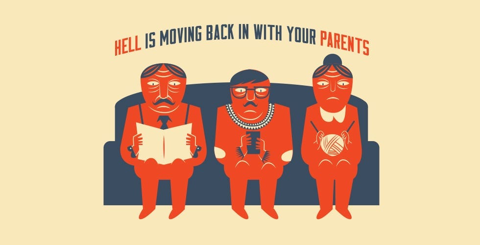 Hell is Moving Back in with Your Parents — The Bold Italic — San Francisco