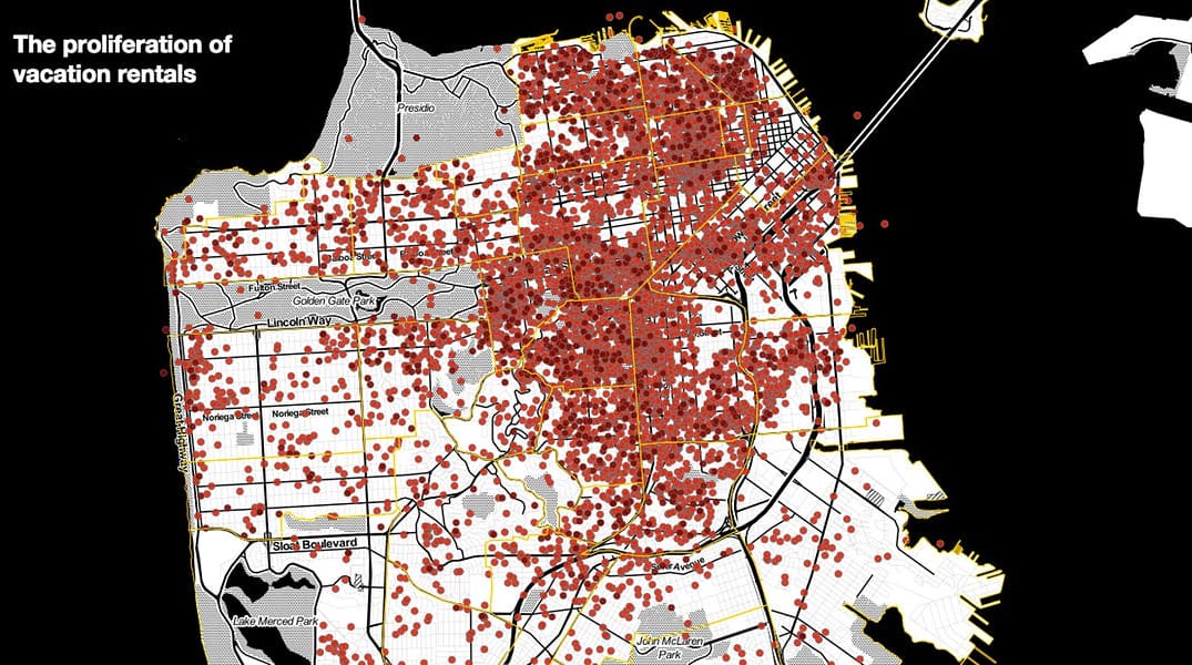 There Are Over 5,000 Airbnb Rentals in SF According to a New Map — The Bold Italic — San Francisco