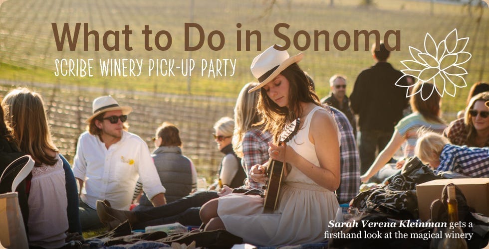 What to Do in Sonoma: Scribe Winery Pick-up Party — The Bold Italic — San Francisco