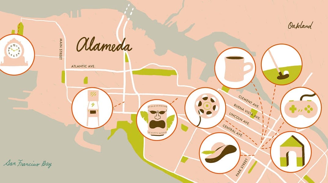 Map: Alameda as a Retro Oasis — The Bold Italic — San Francisco