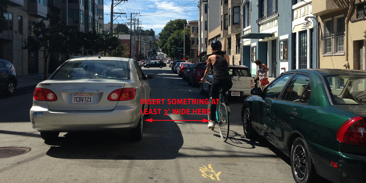 Helping You Visualize the New 3-Foot Passing Law — The Bold Italic — San Francisco