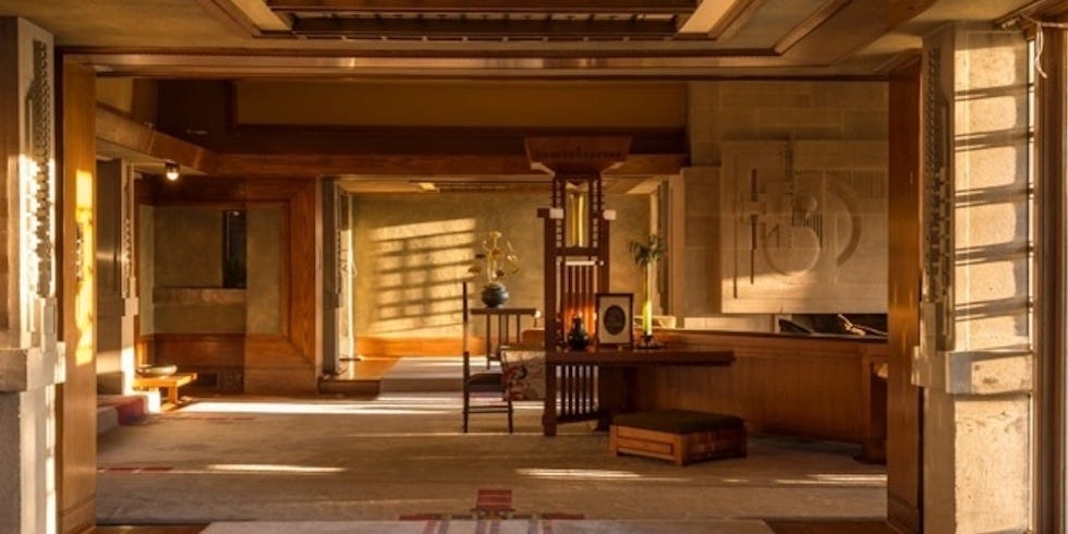 Take a Rare Tour Through an Amazing Frank Lloyd Wright Home This Week