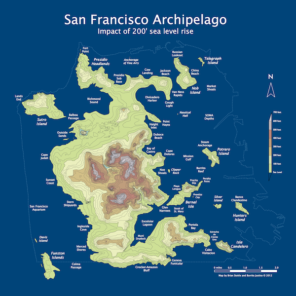 Beautiful Map Imagines San Francisco Submerged