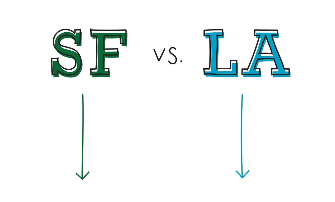 The Differences Between SF and LA, Visualized