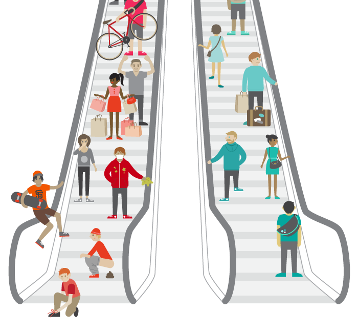 How to Ride an Escalator