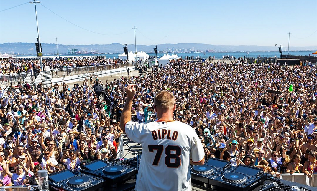 Diplo put the rave in fitness on the Embarcadero — but no LSD