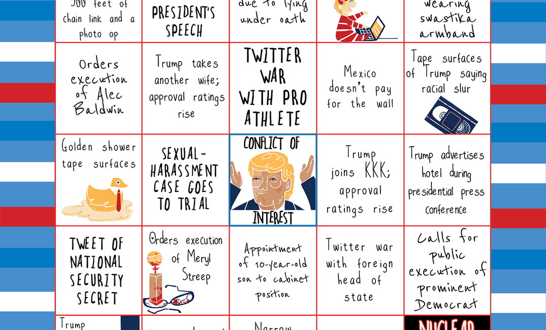 The Trump Administration Bingo Card