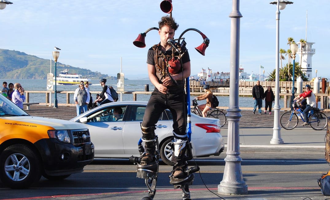 Meet the Beatboxing Street Performer Who Invented His Own Bagpipes