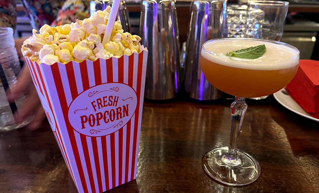 Drinking out of a toilet in the Marina