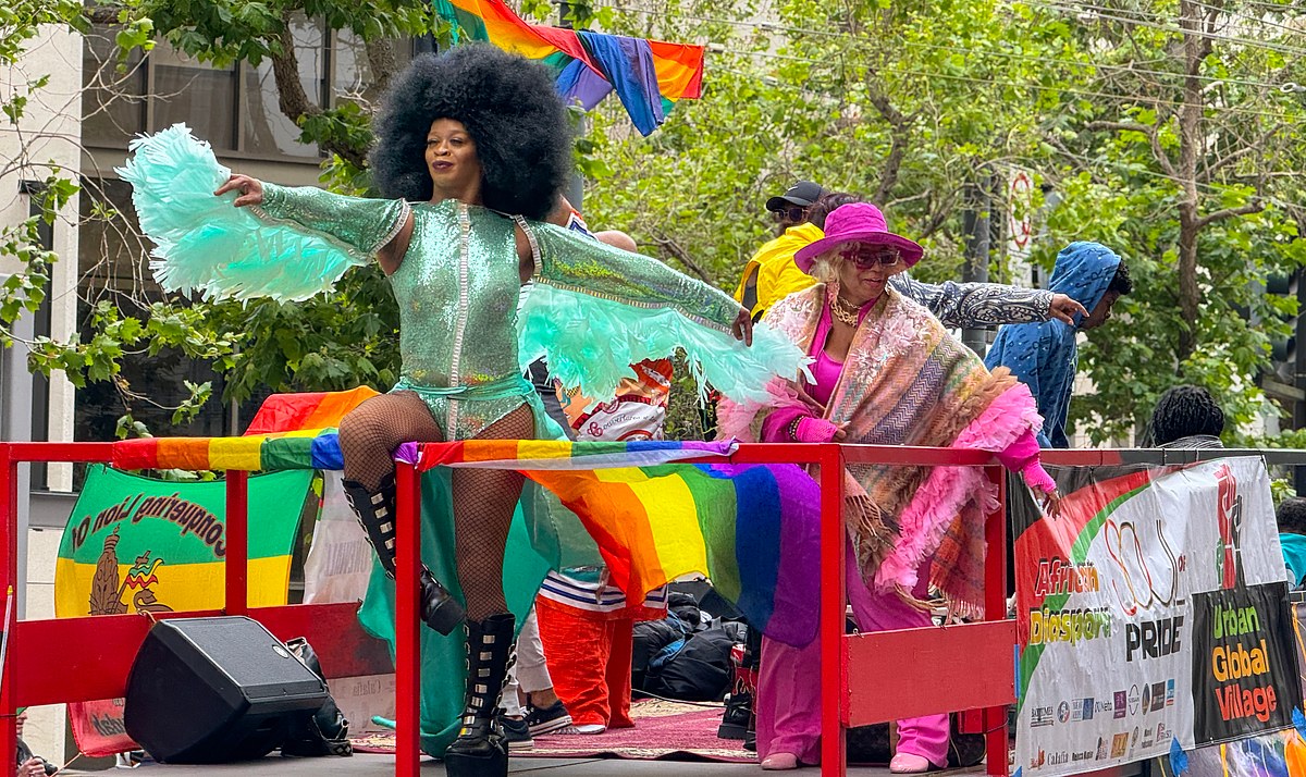 Scenes from Juneteenth parade in San Francisco