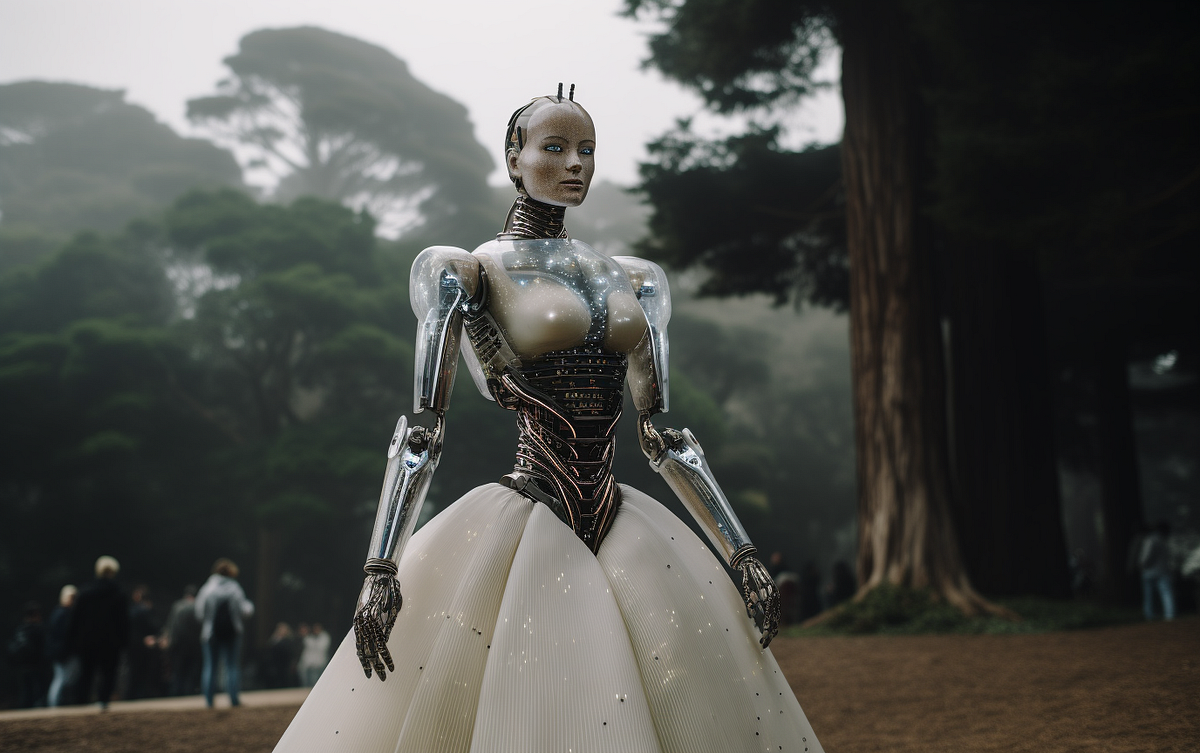 A single robot in San Francisco