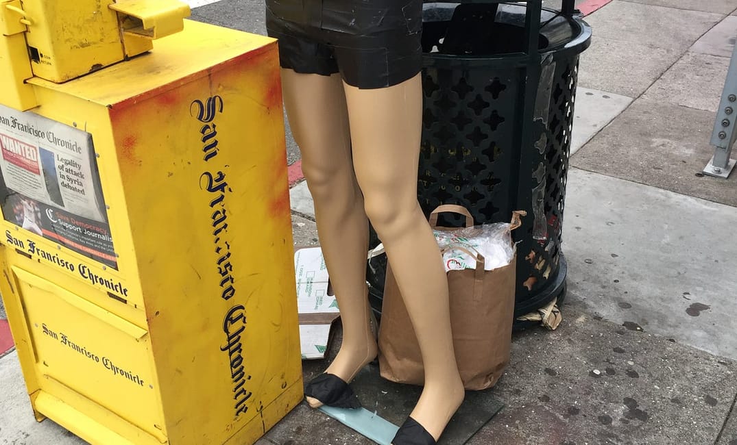 Someone Threw Out Their Mannequin Legs in Cole Valley
