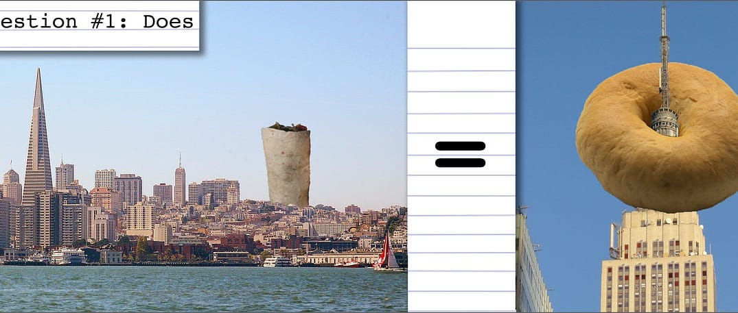 Are Bagels to NYC as Burritos Are to SF?