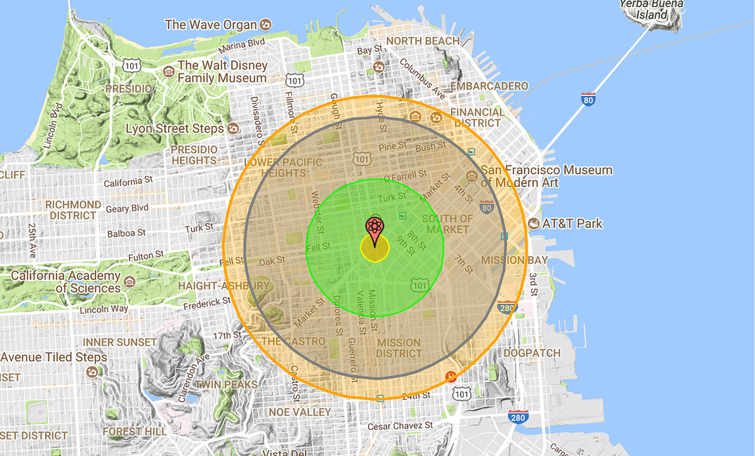 What Would Happen if North Korea Hit San Francisco with a Nuclear Missile?
