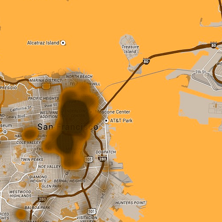 Image of: Map Shows How Likely You Are to Step in Poop — The Bold Italic — San Francisco