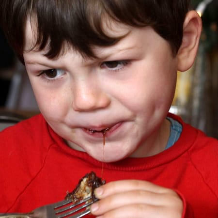 Image of: A Four Year Old Reviews Mission Chinese Food (with his face)