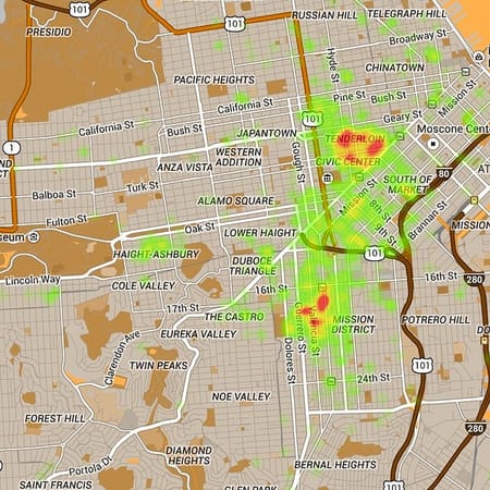 Image of: New Map Improves Upon Popular Poop Map of SF — The Bold Italic — San Francisco