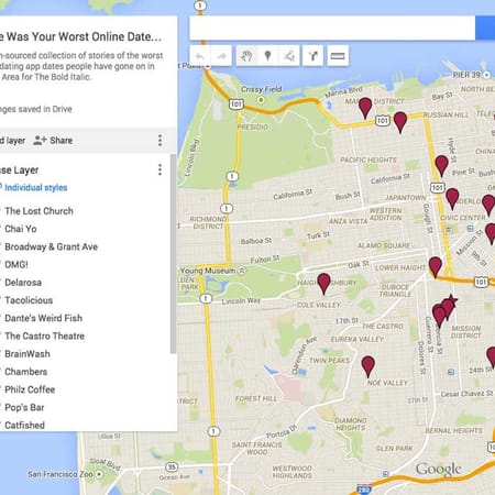 Image of: The Stories of Your Worst Online Dates, Mapped — The Bold Italic — San Francisco