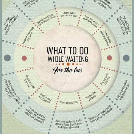 Image of: Stuff to Do While Waiting for the Bus