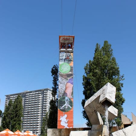 Image of: Ride the Urban Zipline at the Embarcadero — The Bold Italic — San Francisco