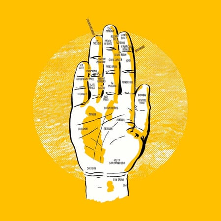 Image of: Your Hands are Actually Maps of SF/Bay Area — The Bold Italic — San Francisco