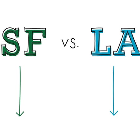 Image of: The Differences Between SF and LA, Visualized