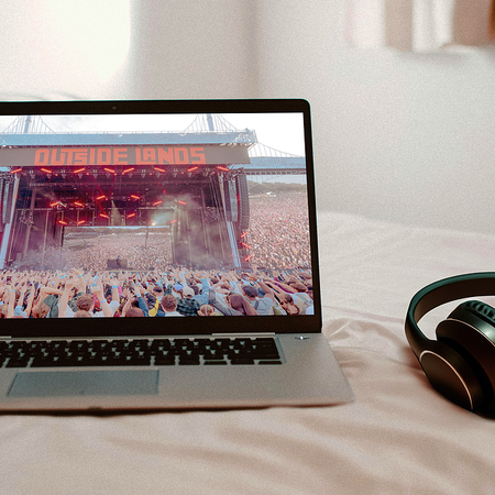 Image of: My best time at Outside Lands was streaming it from bed