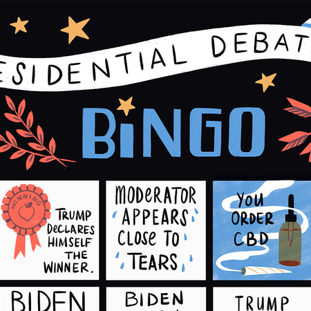 Image of: The 2020 Presidential Debate Bingo Card (Or Drinking Game)