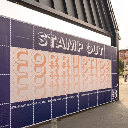 Image of: New Hayes Valley Mural Asks San Franciscans to ‘Stamp Out’ Corruption—and Help Save the USPS