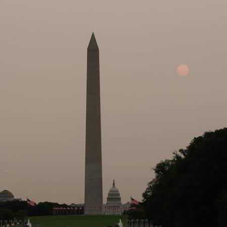 Image of: West Coast WildFire Smoke Made It All The Way to Washington, DC