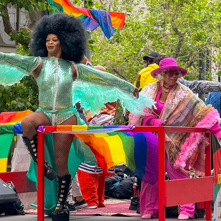 Image of: Scenes from Juneteenth parade in San Francisco