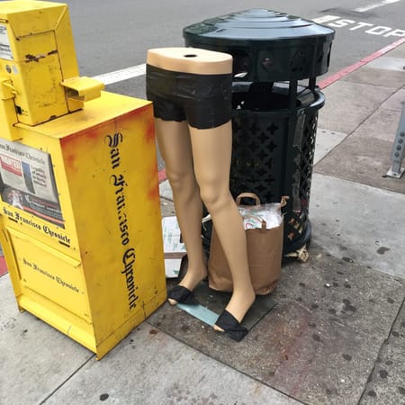 Image of: Someone Threw Out Their Mannequin Legs in Cole Valley
