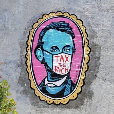 Image of: ‘Tax the Rich’ Street Art in Marin Goes Viral