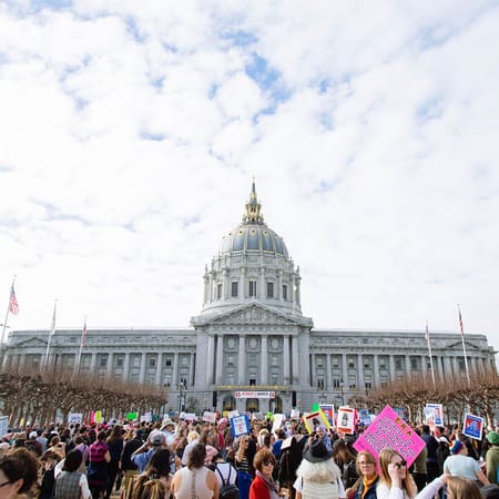 Image of: A Walk Toward Equality: The Women’s March, San Francisco