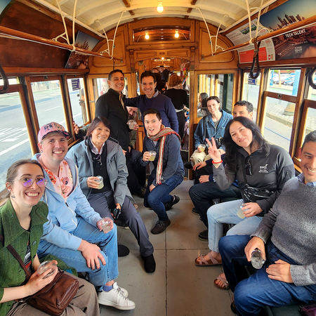 Image of: We rented a vintage San Francisco streetcar — then got trashed on it
