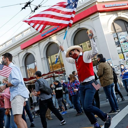 Image of: The Bay Area Takes to the Streets to Celebrate Biden-Harris Win 🎉