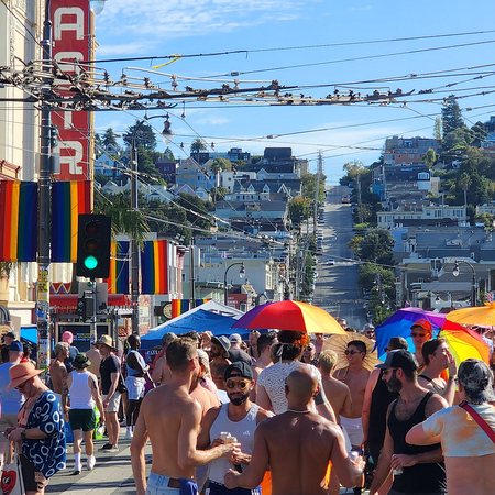 Image of: Castro Street Fair was a sweaty parade of parasols and nipples