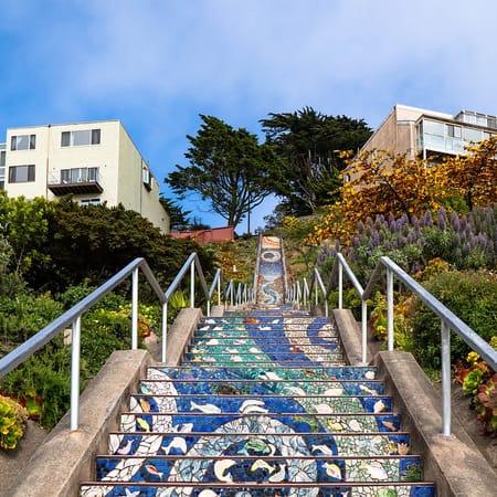 Image of: 7 Beautiful Mosaic-Tiled Stairways in San Francisco