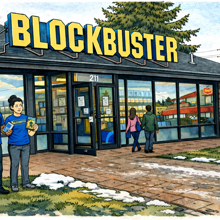 Image of: So I visited the last Blockbuster on the planet, and all I got was this t-shirt